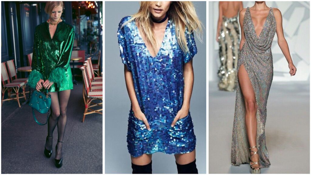 Платья с пайетками купить