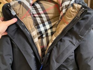 Куртка-парка Burberry черная BURBERRY OUTLET