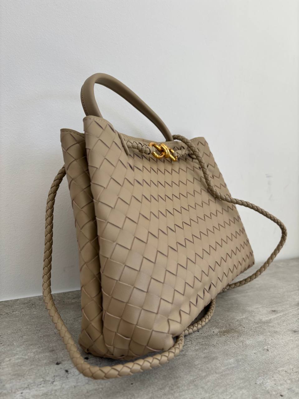 Сумка женская кожаная плетеная LEATHER