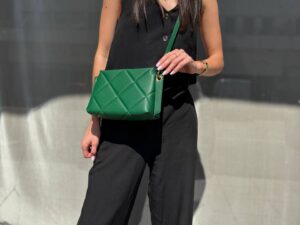 Сумка женская стеганая кросс-боди LEATHER