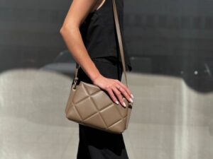 Сумка женская стеганая кросс-боди LEATHER
