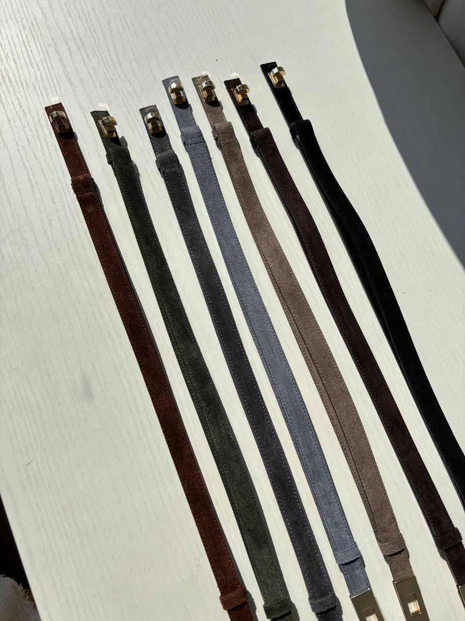 Ремень из натуральной замши LEATHER