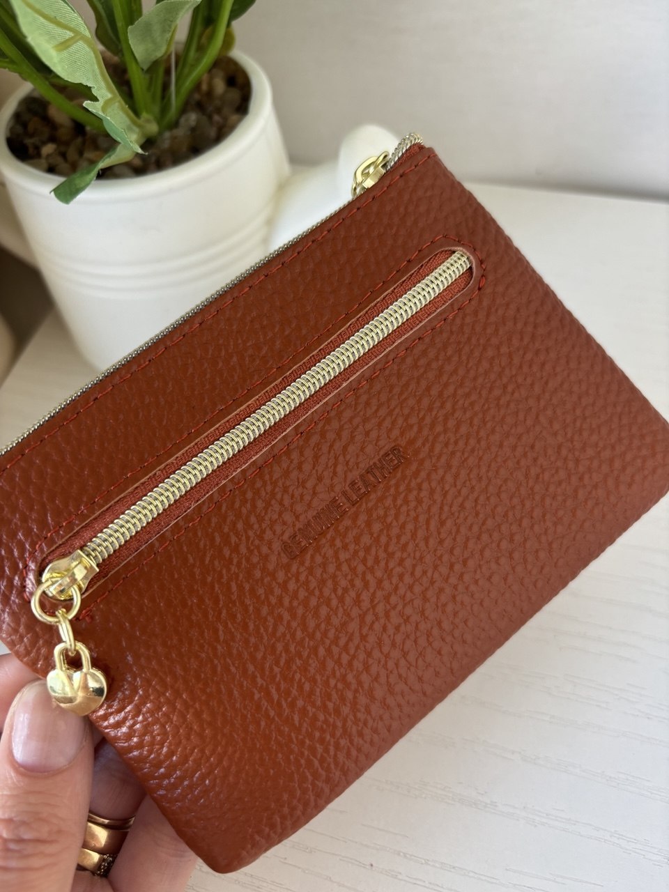 Кошелек-ключница из натуральной кожи LEATHER