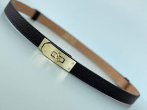 Ремень женский кожаный узкий LEATHER