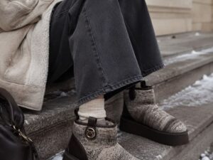 Угги с пайетками Pinko Mix