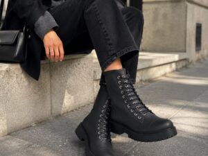 Ботинки женские кожаные Pinko Mix