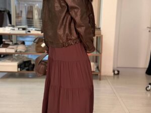 Длинное платье с воланами MaxMara