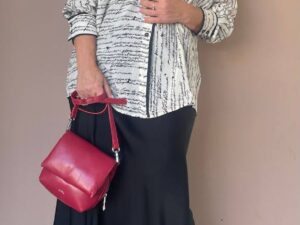 Шелковистая рубашка с принтом MaxMara