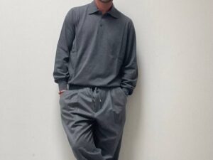 Брюки мужские серые MaxMara