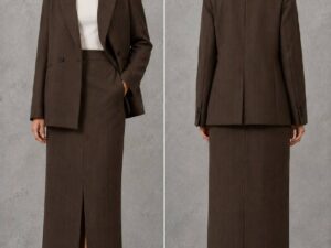 Жакет двубортный в полоску MaxMara