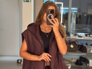 Утепленный жилет с капюшоном MaxMara