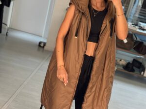 Удлиненный утепленный жилет Max MaxMara