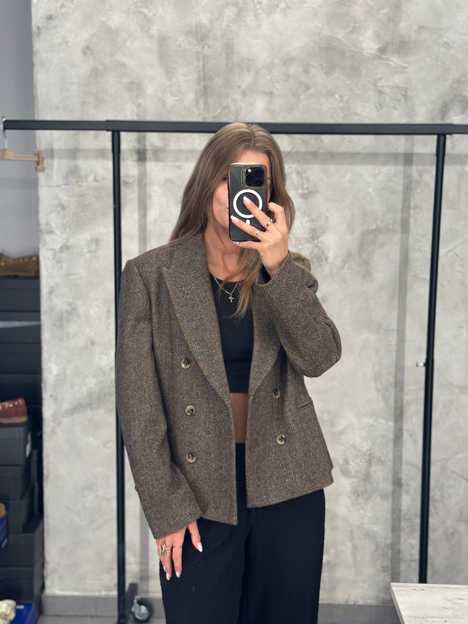 Двубортный пиджак Anna Rita MaxMara