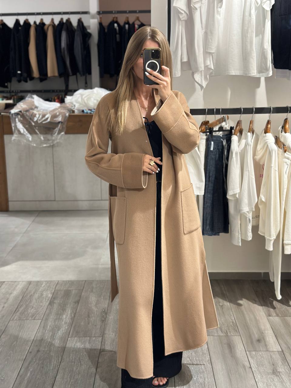 Пальто шерстяное двустороннее Max MaxMara