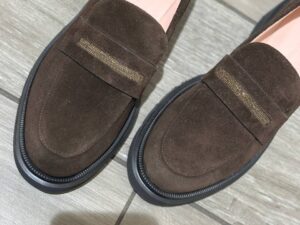 Замшевые лоферы Fabiana Filippi MaxMara