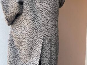 Пальто оверсайз с принтом MaxMara