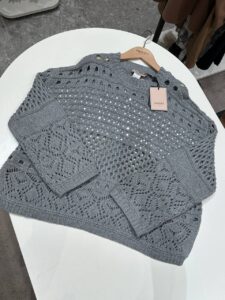 Джемпер ажурный Twinset с пайетками
