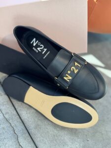 Лоферы кожаные N21 Kids Montelpare