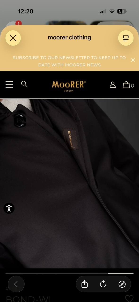 Пальто мужское MooRER BOND-WI