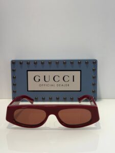 Очки солнцезащитные Gucci бордовые