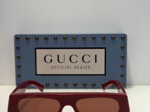 Очки солнцезащитные Gucci бордовые