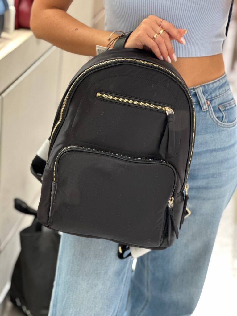 Рюкзак женский черный текстильный Furla