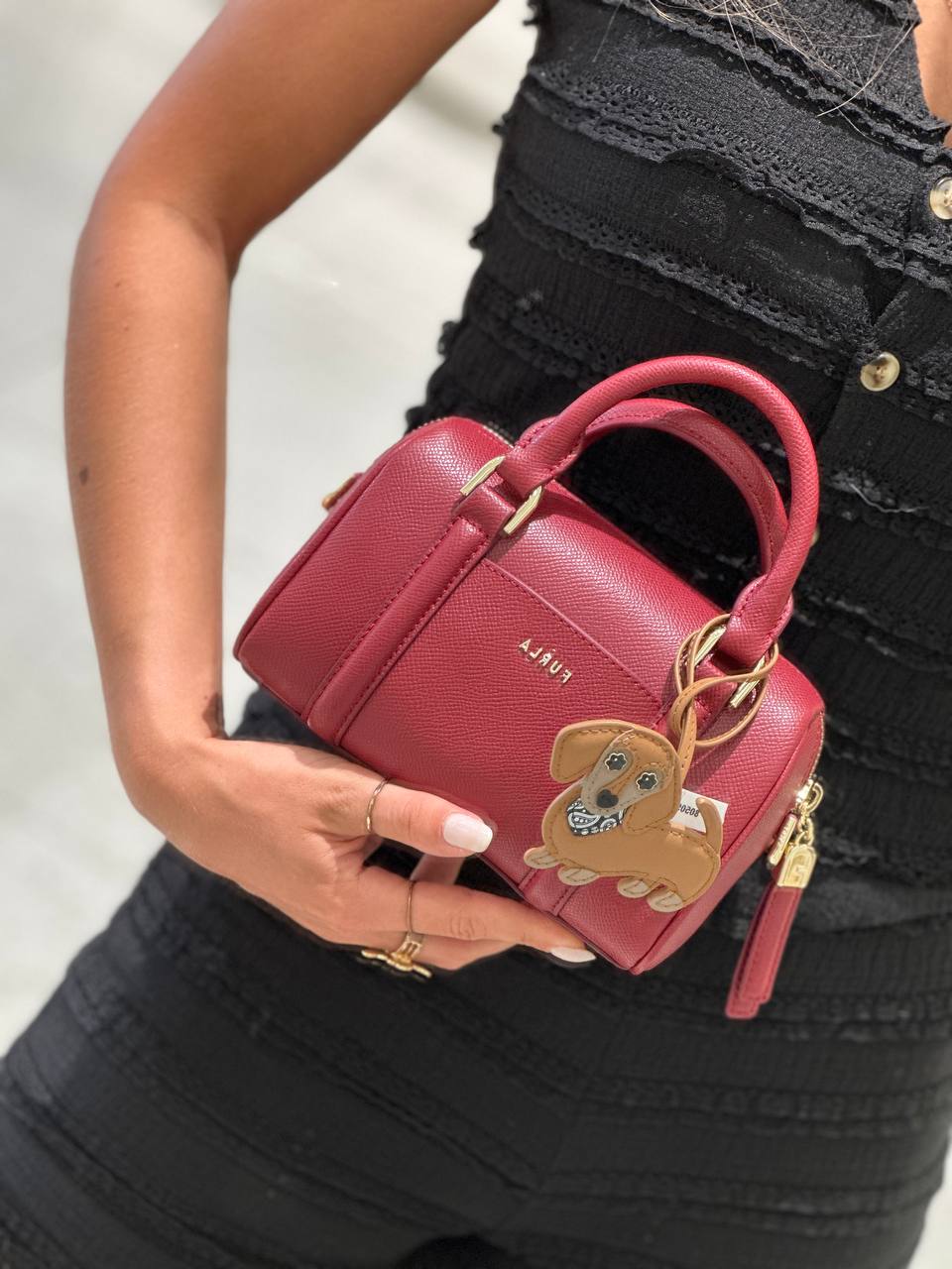 Кожаная мини-сумка Furla Cindy