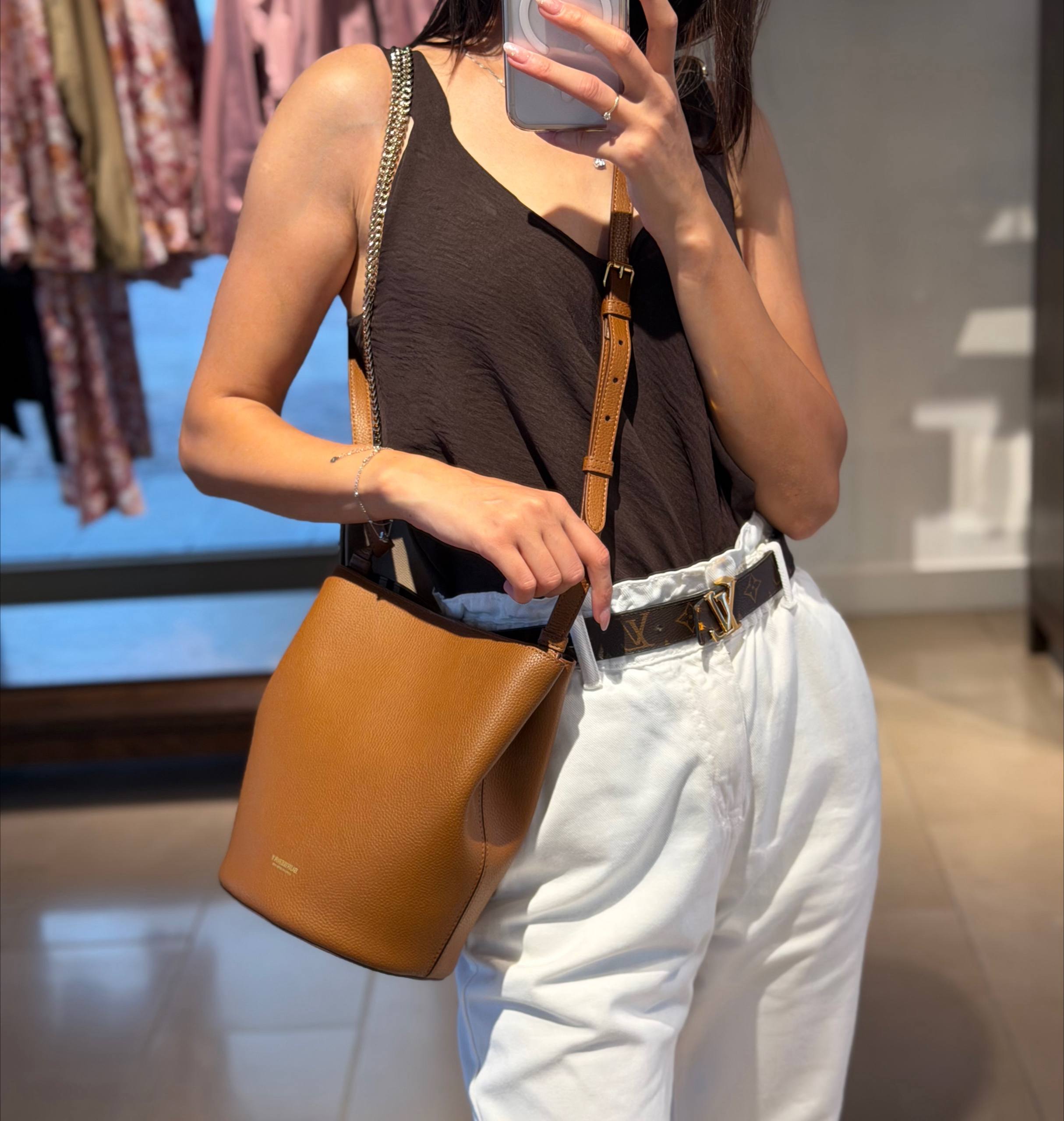 Кожаная сумка Burberry Bucket Bag