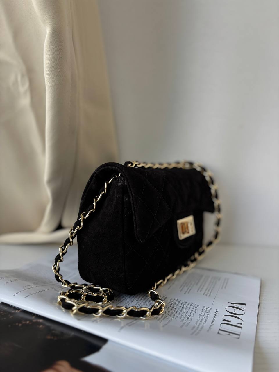 Сумка женская замшевая кросс-боди LEATHER