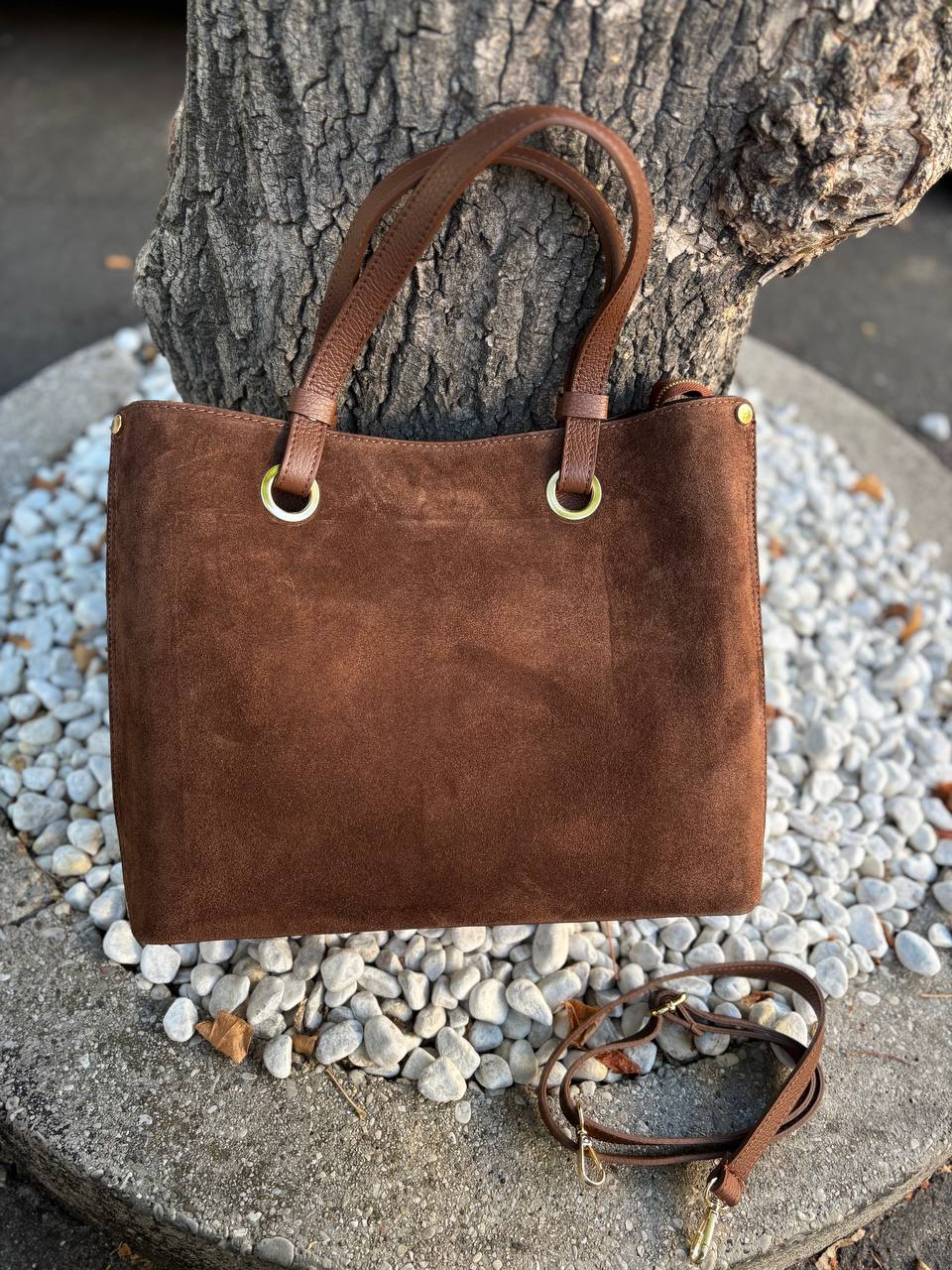 Сумка замшевая Vera Pelle LEATHER