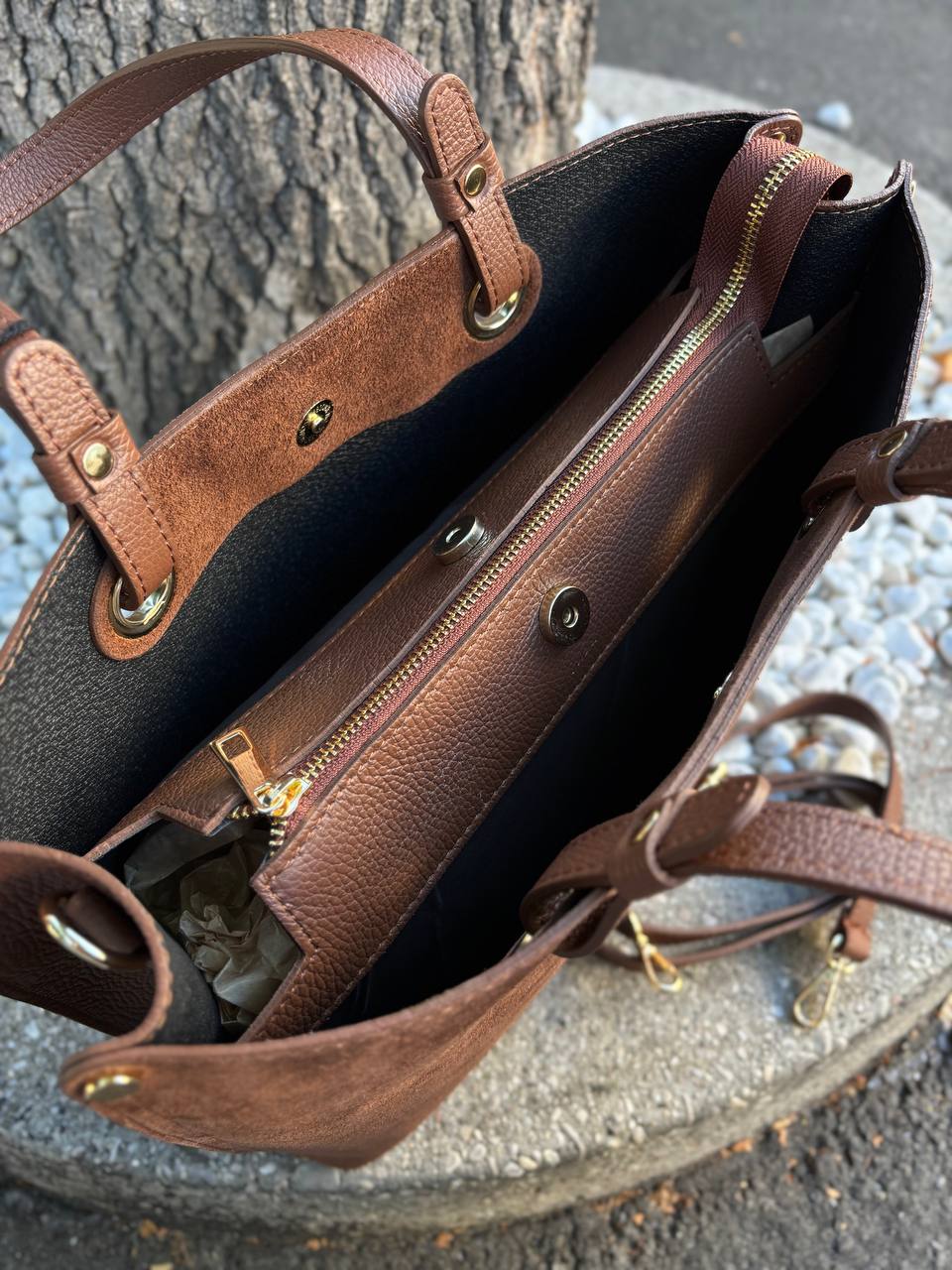 Сумка замшевая Vera Pelle LEATHER