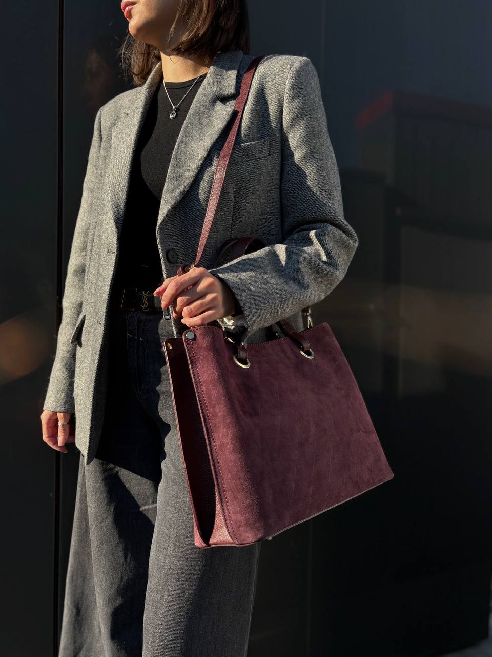 Сумка замшевая Vera Pelle LEATHER