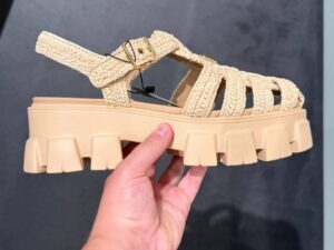Сандалии из рафии Prada Prada