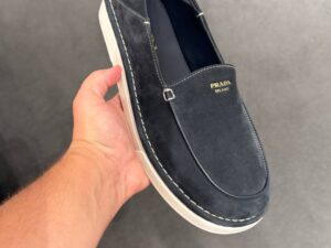 Лоферы замшевые Prada Prada Outlet