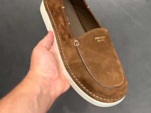 Лоферы замшевые Prada Prada Outlet 2