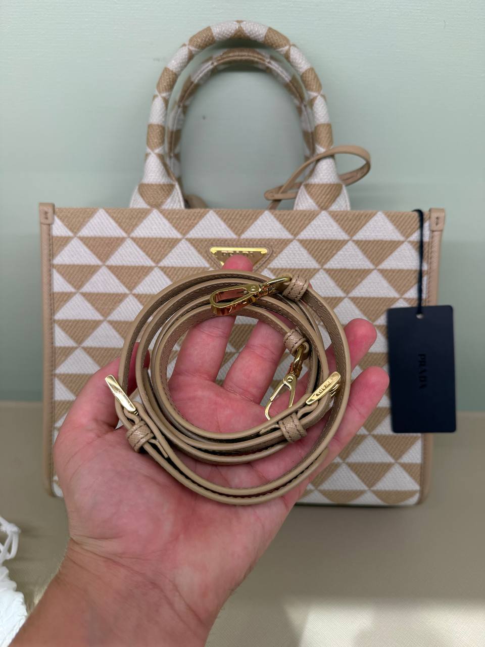 Сумка Prada Triangolo Jacquard Prada