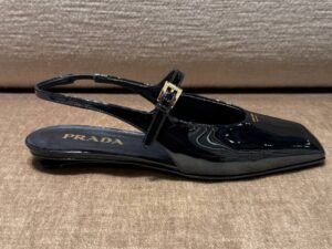 Лакированные слингбэки Prada Prada Outlet