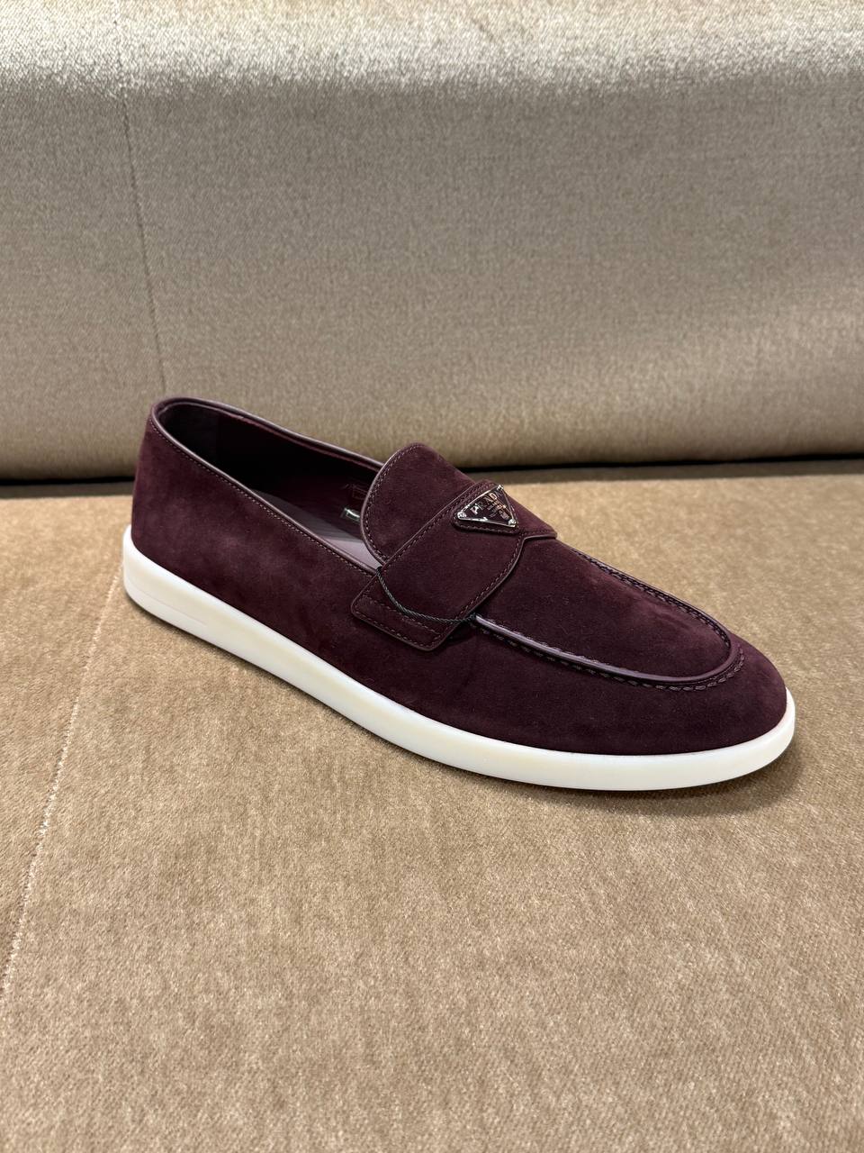 Лоферы замшевые Prada Prada Outlet