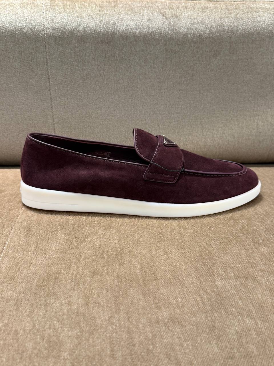 Лоферы замшевые Prada Prada Outlet