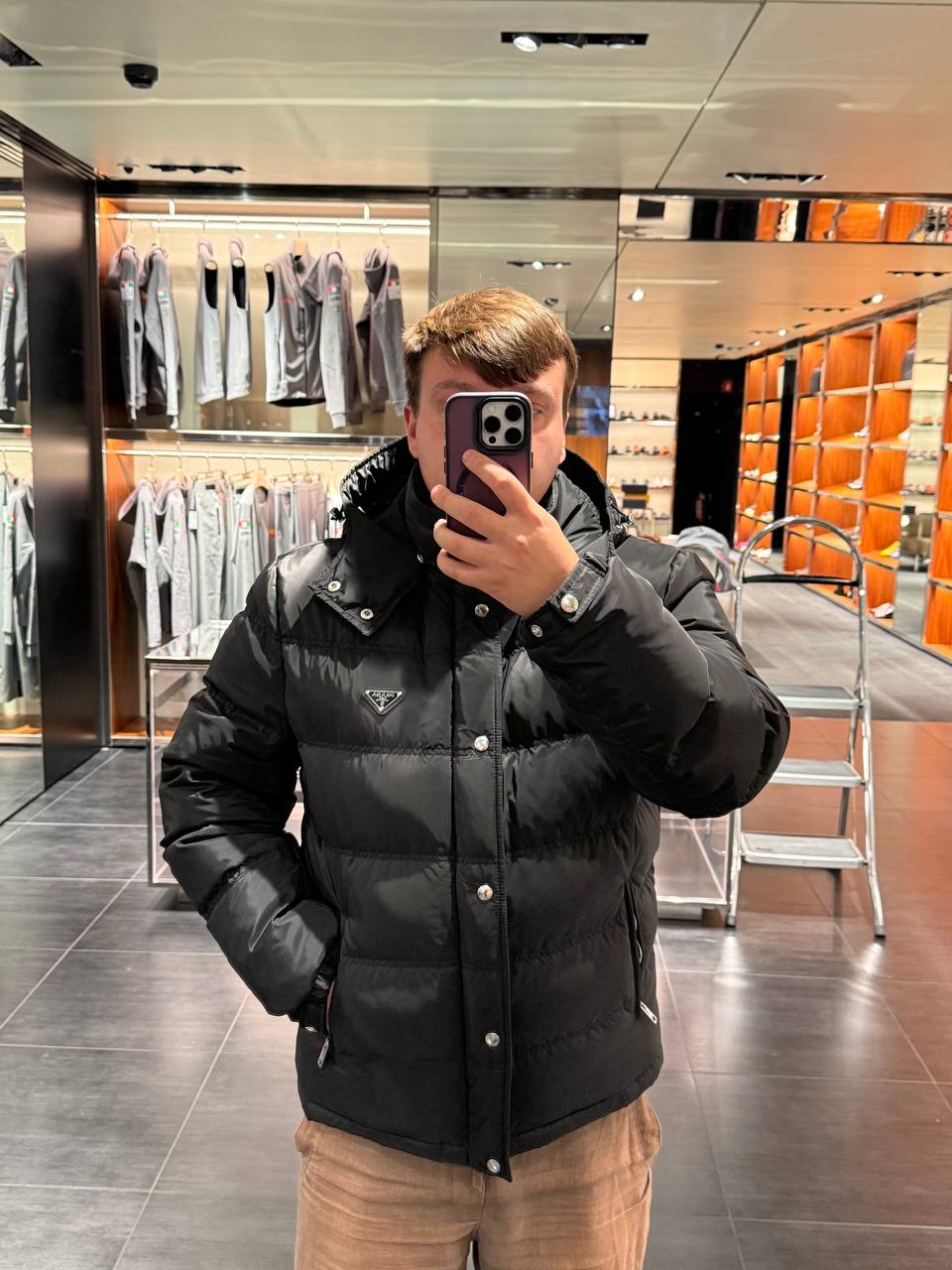 Пуховик мужской Prada Prada Outlet