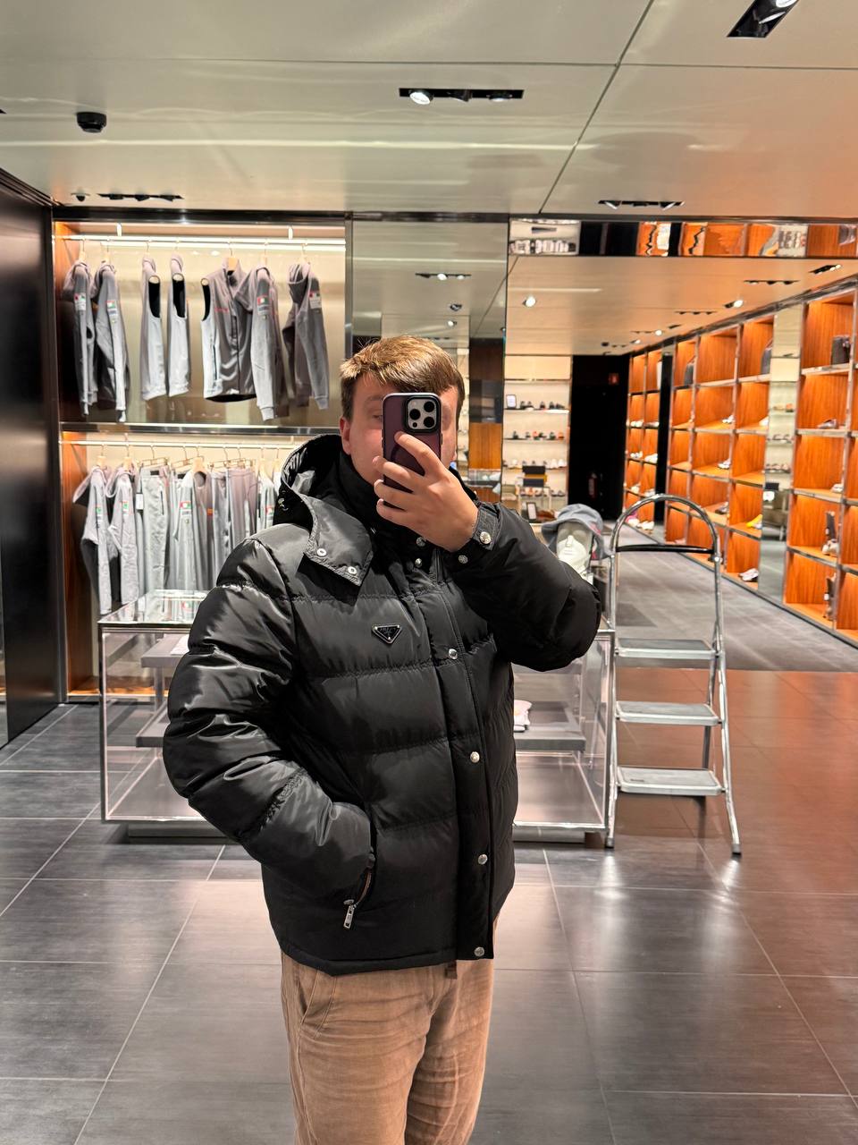 Пуховик мужской Prada Prada Outlet