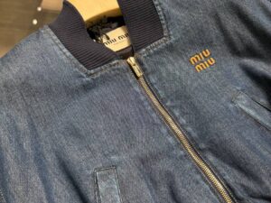 Джинсовый бомбер Miu Miu Prada