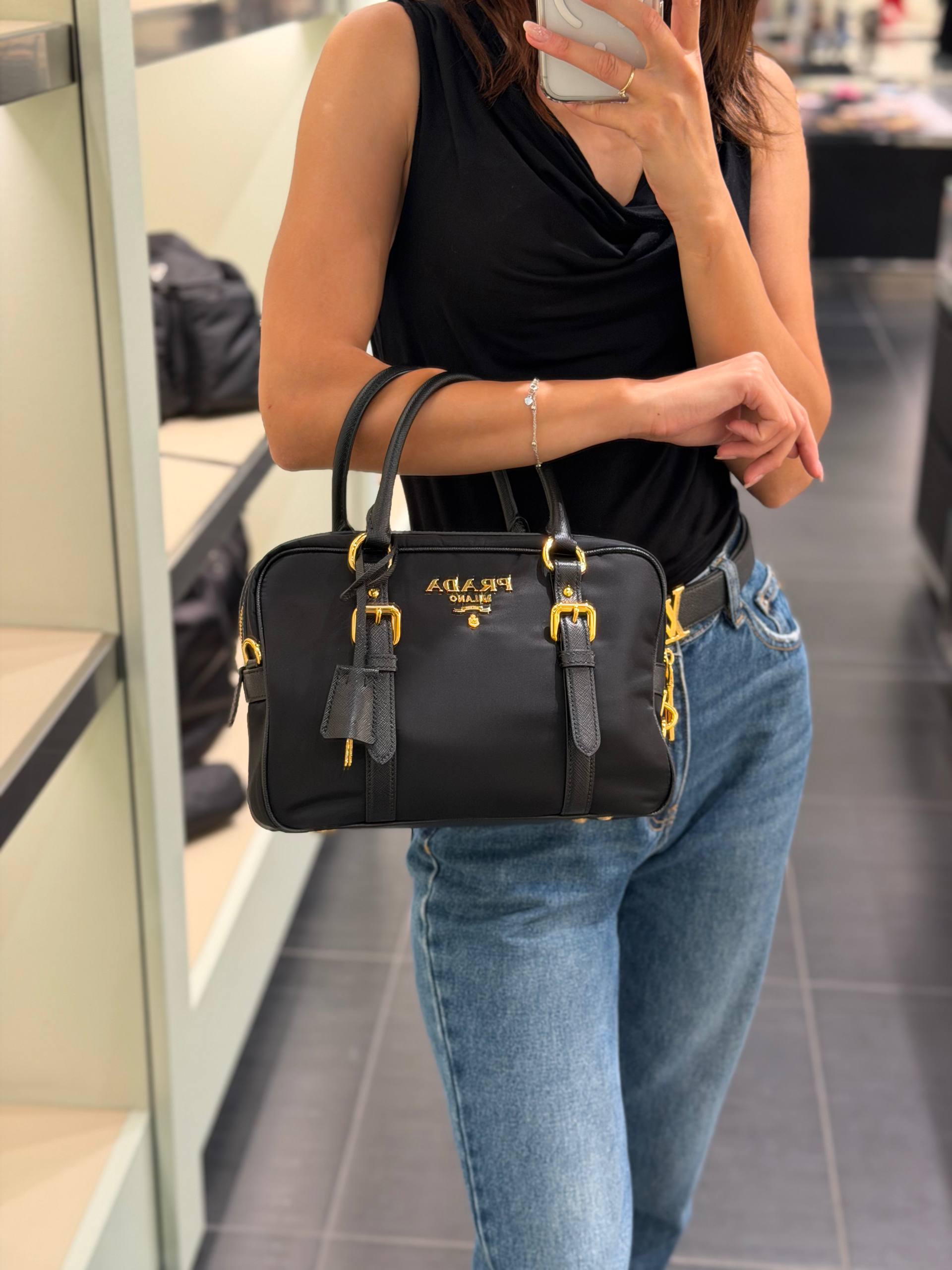 Сумка Prada Bauletto Tessuto Prada