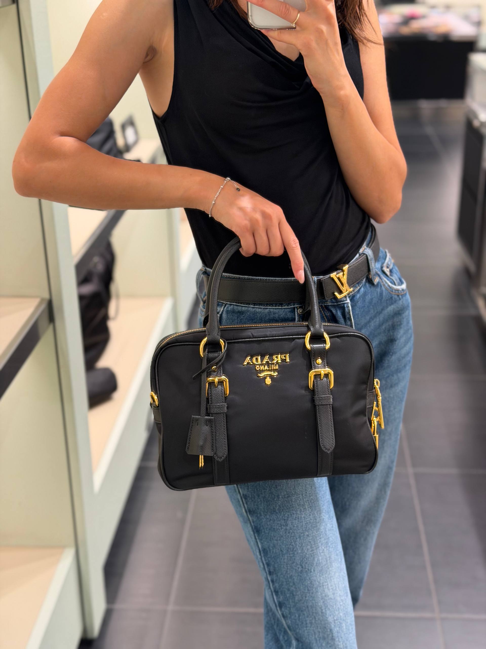 Сумка Prada Bauletto Tessuto Prada