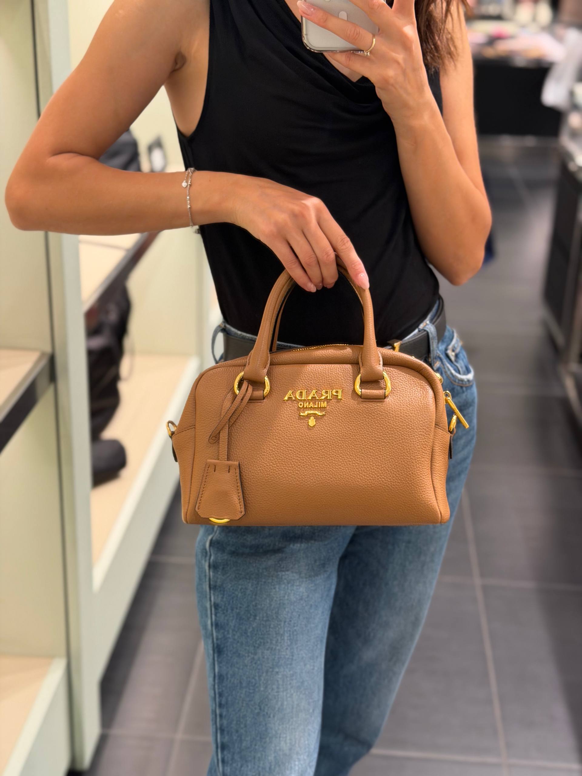 Сумка кожаная Prada Bauletto Prada