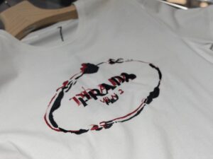 Футболка Prada с принтом Prada