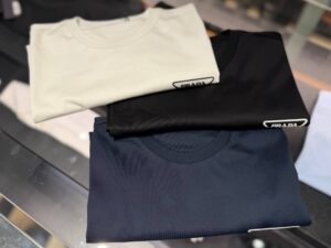 Футболка хлопковая Prada Prada Outlet