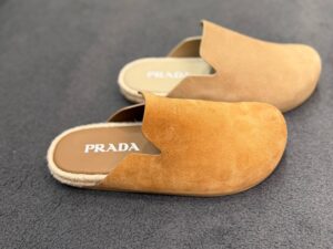 Замшевые мюли Prada Prada Outlet