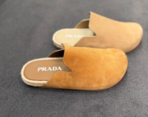 Замшевые мюли Prada Prada Outlet