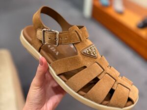 Сандалии замшевые Prada Prada Outlet